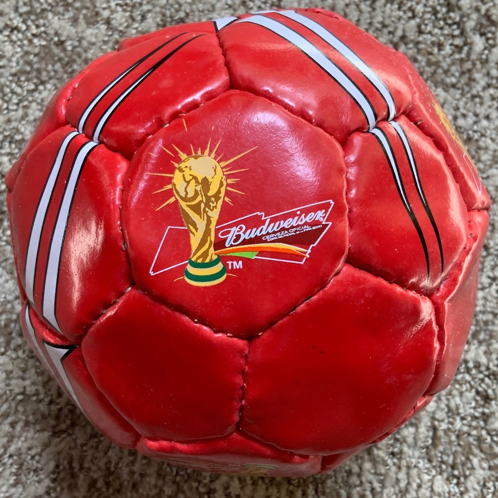 Vintage Commemorative Mini Soccer Ball FIFA 2010 World Cup Budweiser Official
